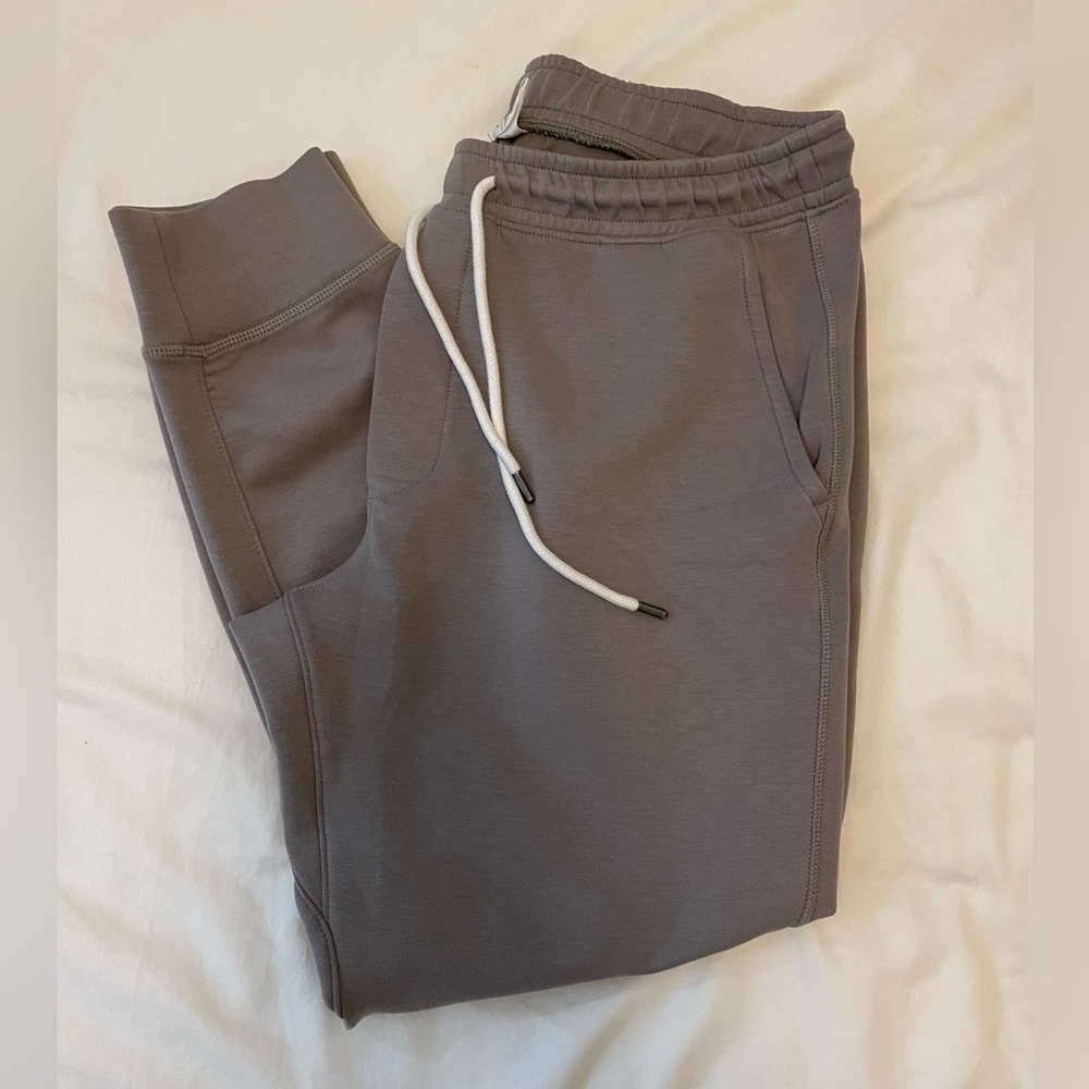 Men's Gray Drawstring Joggers Sweatpants